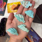 Blue Aragonite Leaves