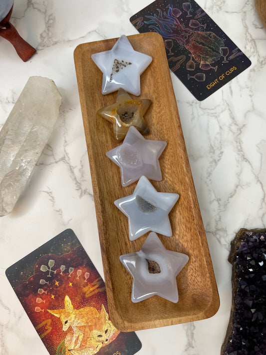 Druzy Agate Star