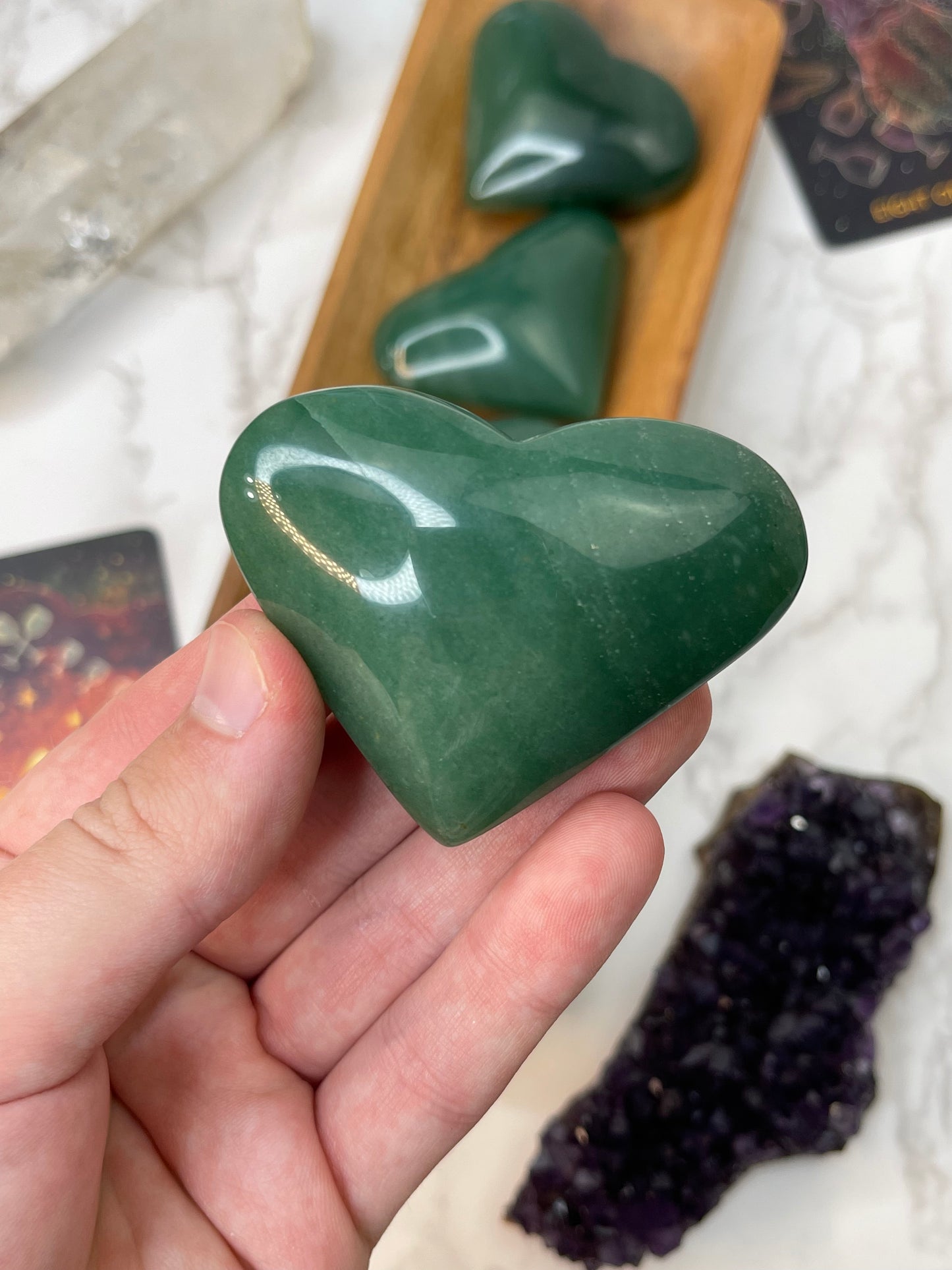 Green Aventurine Heart