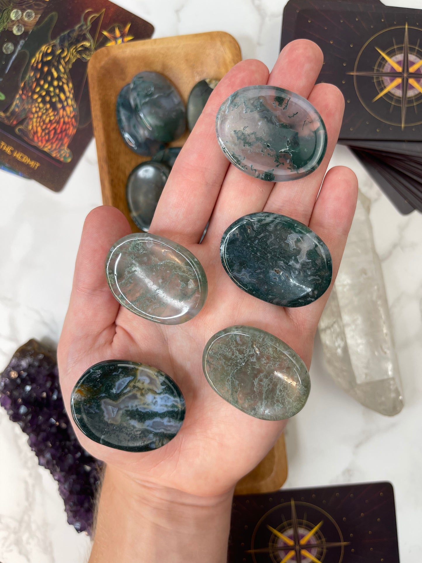 Moss Agate Worrystone