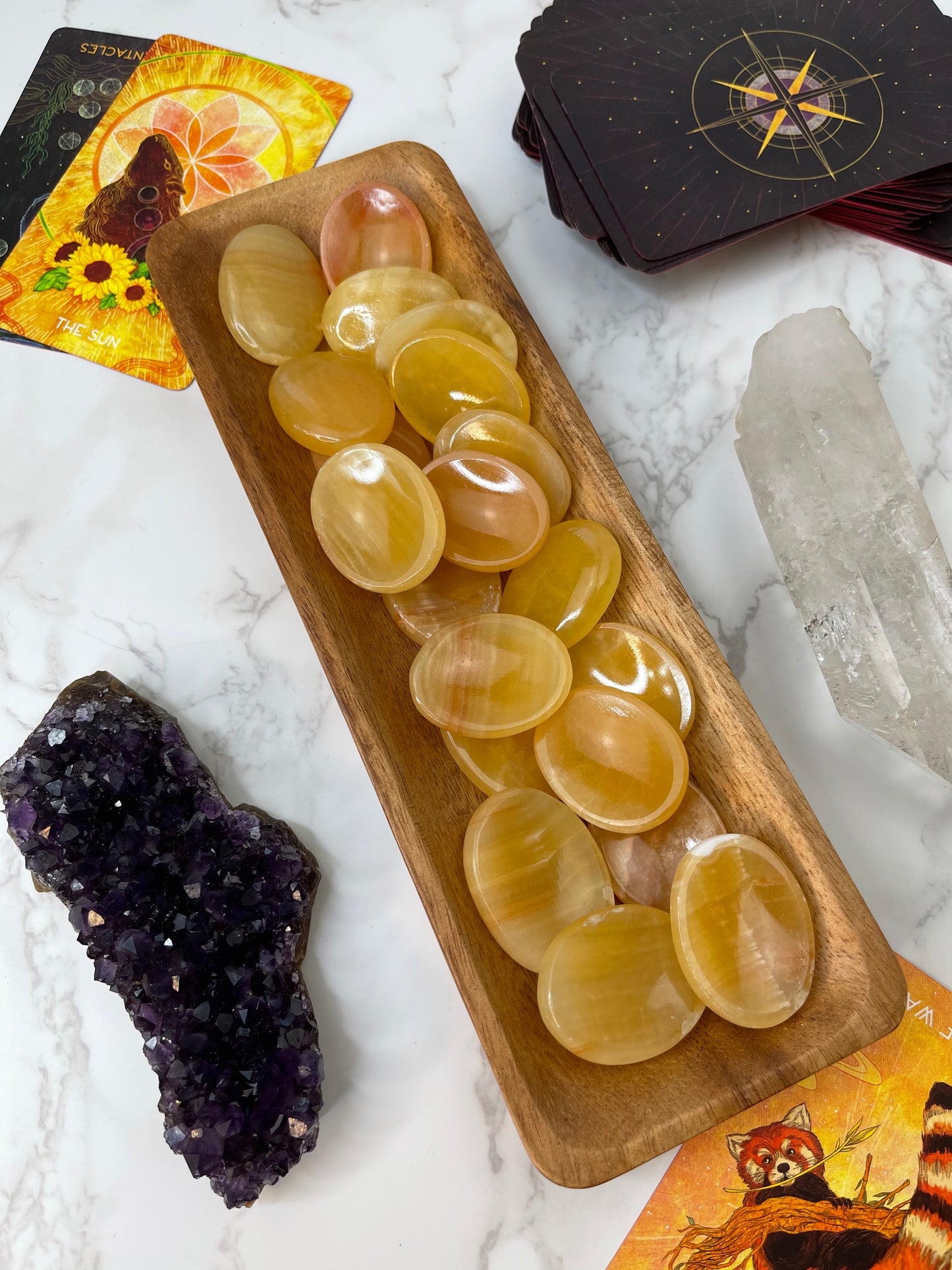 Orange Calcite Worrystone