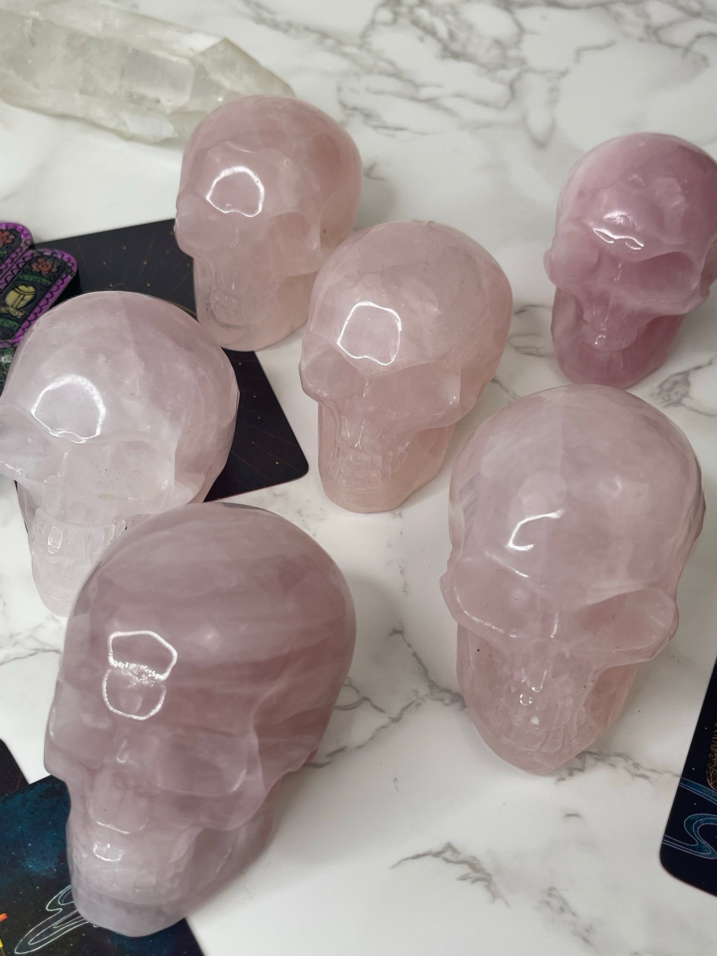 Rose Quartz Skulls